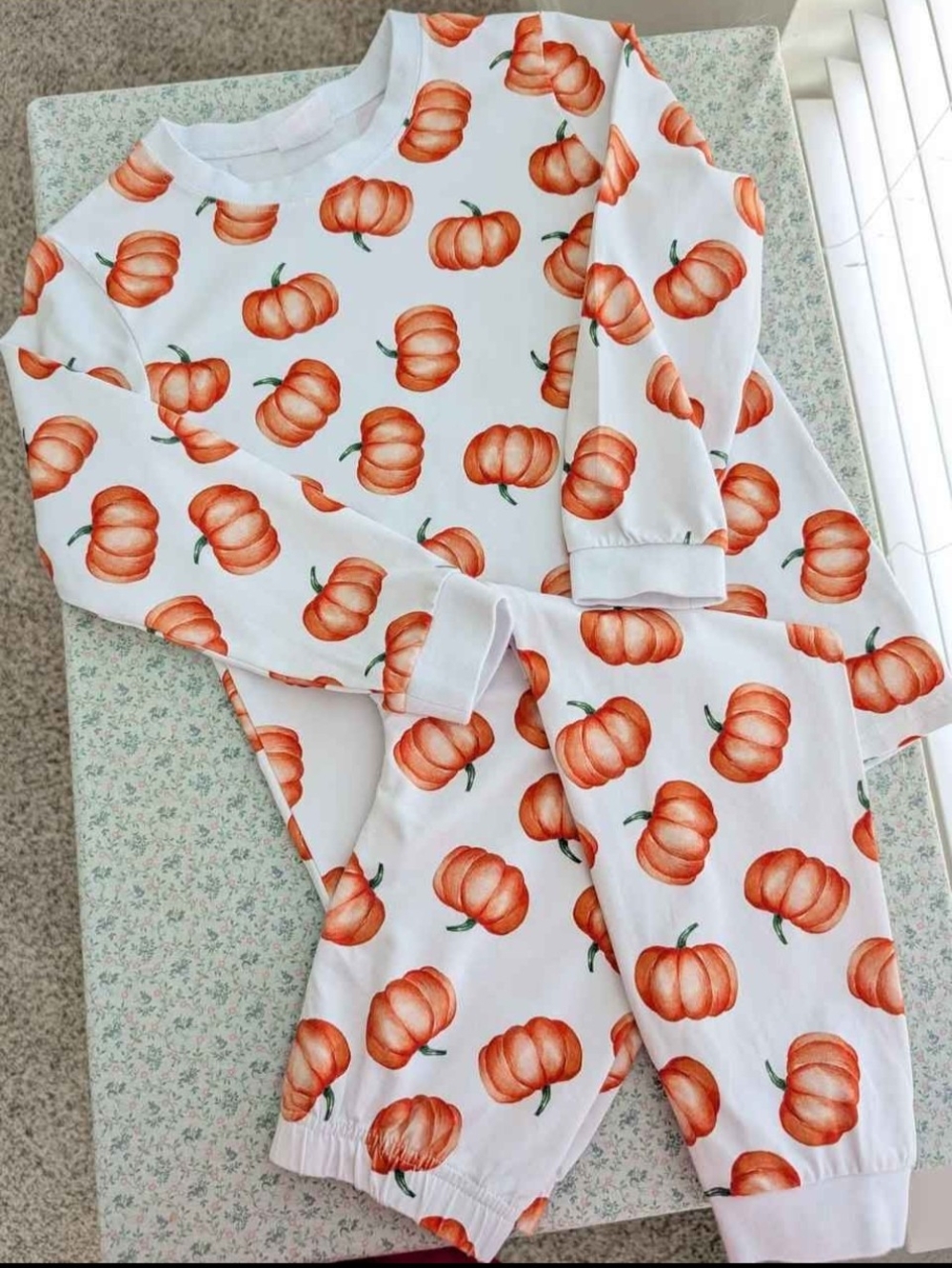 6T Stitchy Fish Pumpkin Fall PJs